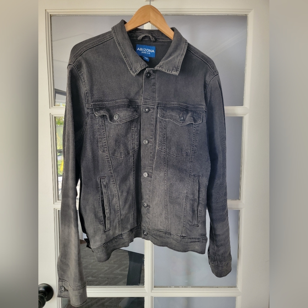 Arizona Jean Company Men's Charcoal Denim Jacket